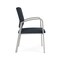 Lesro Newport Guest Chair Metal Frame, Silver, RS Night Sky Upholstery NP1101 - alternate 2